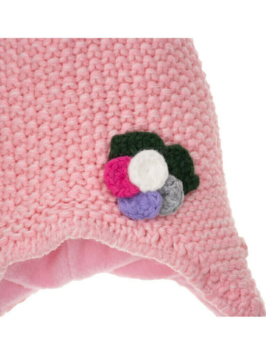 Kids Beanie Knitted Coral