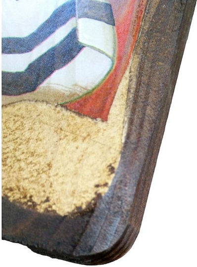 IconsGR Image St. Nicholas Wooden 16x35cm