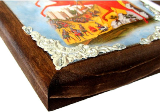 IconsGR Εικόνα Heiliger Demetrios Hölzernes 11x15cm