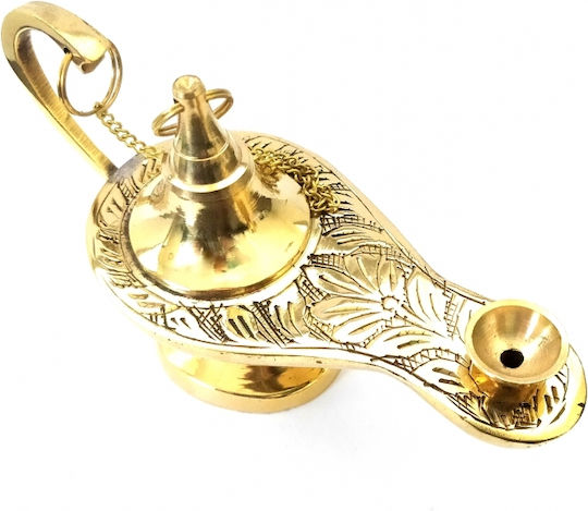 IconsGR Tabletop Oil Lamp Metallic 13x7cm 373/5