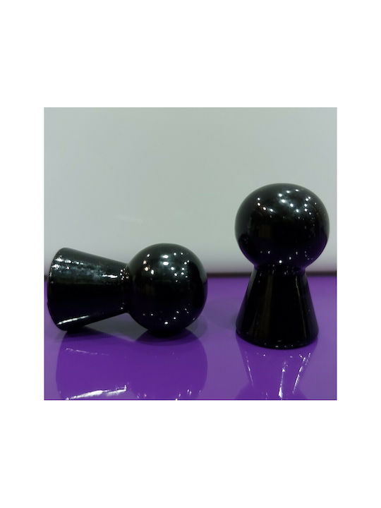 Knob Furniture made of Acrylic Resin in Black Color 0314-NEL1 1pcs