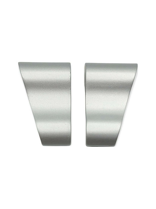 Pamar Buton Mobilier Mânere de mobilier din Metal & Zamak în Culoare Argintiu 42mm (Distanța între Centre 16mm) 0642-016-10C1 1buc