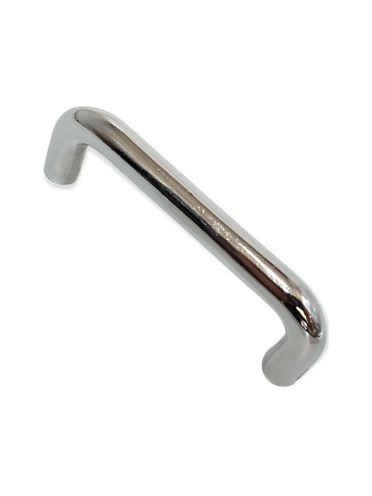 Handle Furniture made of Metallic & Zamak in Silver Color 74mm (Center Distance 64mm) 4001-064-INO 1pcs
