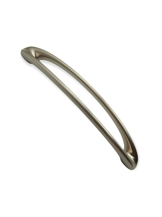 Furnipart Mâner Mobilier din Metal & Zamak în Culoare Argintiu 185mm (Distanța între Centre 160mm) 7536-160-G1 1buc