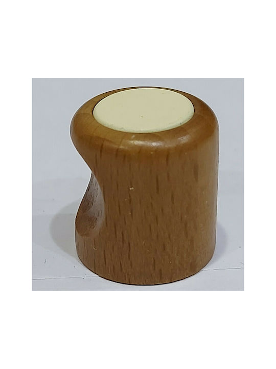 ACM Kids Knob Furniture made of Wooden & Metallic & Zamak in Beige Color 04034-0000-LEF12 1pcs