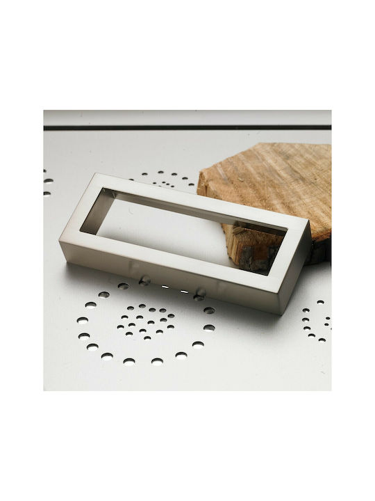 Furnipart Mâner Mobilier Mânere de mobilier din Zamak & Metal în Culoare Argintiu 138mm (Distanța între Centre 128mm) 7502-00-00G 1buc