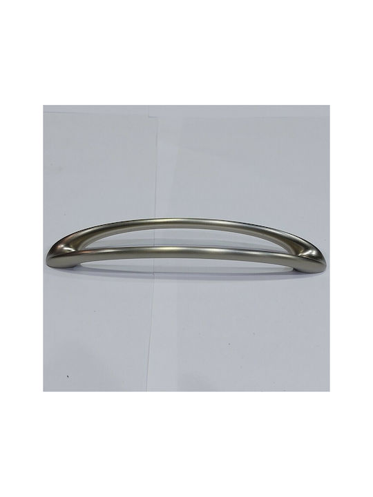 Furnipart Mâner Mobilier din Metal & Zamak în Culoare Argintiu 185mm (Distanța între Centre 160mm) 7536-160-G1 1buc