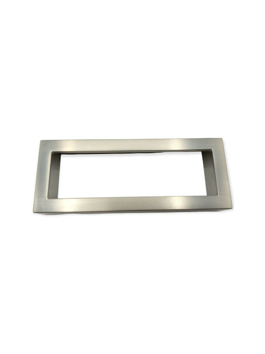 Furnipart Mâner Mobilier Mânere de mobilier din Zamak & Metal în Culoare Argintiu 138mm (Distanța între Centre 128mm) 7502-00-00G 1buc
