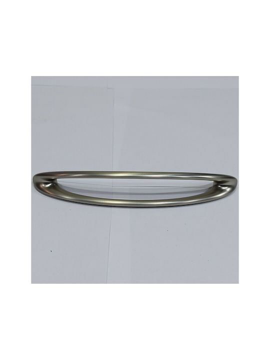 Furnipart Mâner Mobilier din Metal & Zamak în Culoare Argintiu 185mm (Distanța între Centre 160mm) 7536-160-G1 1buc