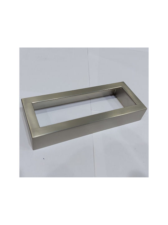 Furnipart Mâner Mobilier Mânere de mobilier din Zamak & Metal în Culoare Argintiu 138mm (Distanța între Centre 128mm) 7502-00-00G 1buc