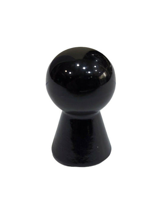 Knob Furniture made of Acrylic Resin in Black Color 0314-NEL1 1pcs