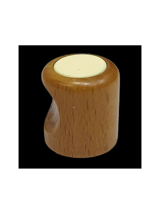 ACM Kids Knob Furniture made of Wooden & Metallic & Zamak in Beige Color 04034-0000-LEF12 1pcs