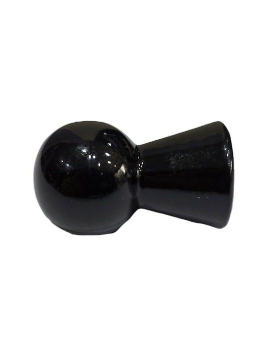 Knob Furniture made of Acrylic Resin in Black Color 0314-NEL1 1pcs