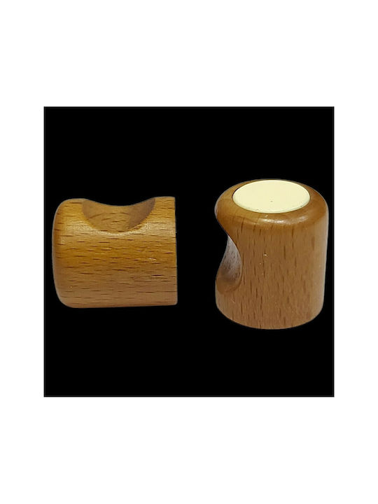 ACM Kids Knob Furniture made of Wooden & Metallic & Zamak in Beige Color 04034-0000-LEF12 1pcs