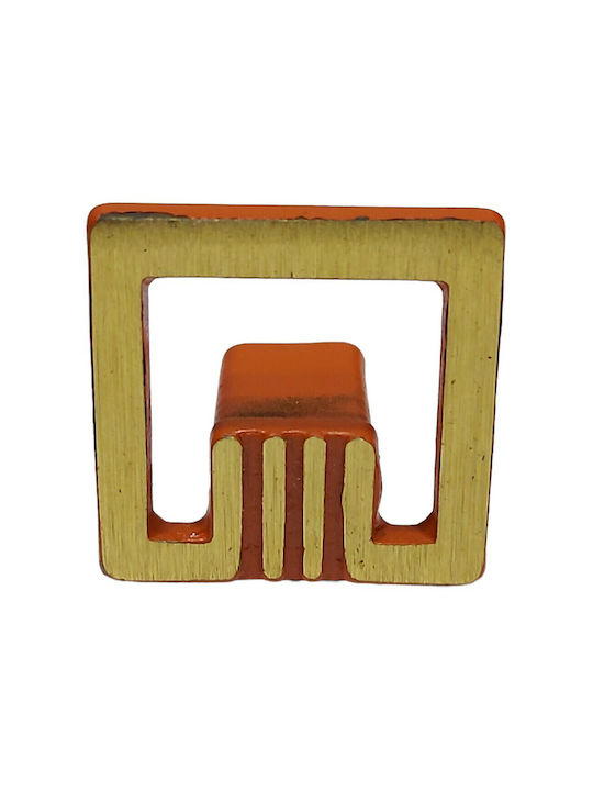 Knopf Möbelgriff aus Metallisch in Orange Farbe 11048-BRZ2 1Stück