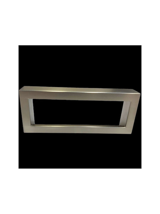 Furnipart Mâner Mobilier Mânere de mobilier din Zamak & Metal în Culoare Argintiu 138mm (Distanța între Centre 128mm) 7502-00-00G 1buc
