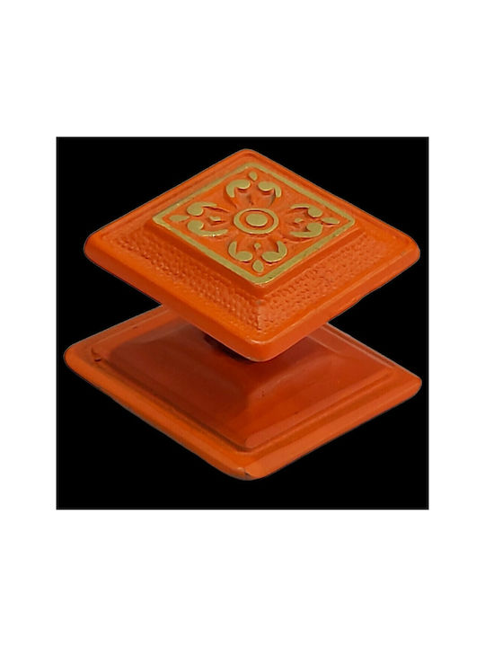 Knopf Möbelgriff aus Metallisch in Orange Farbe 11041-BRZ2 1Stück