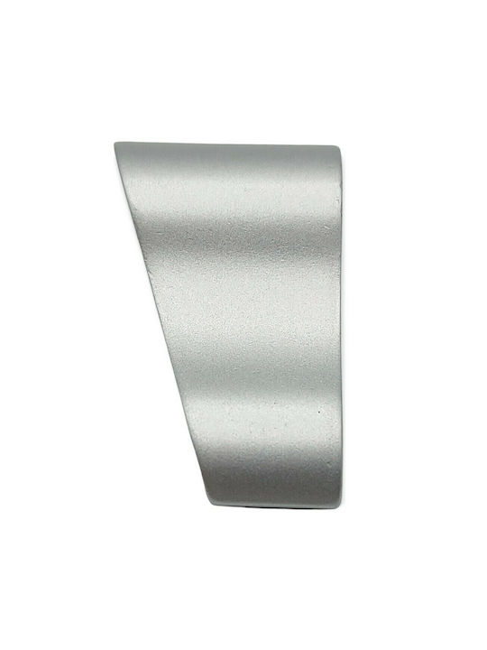 Pamar Buton Mobilier Mânere de mobilier din Metal & Zamak în Culoare Argintiu 42mm (Distanța între Centre 16mm) 0643-016-10C1 1buc