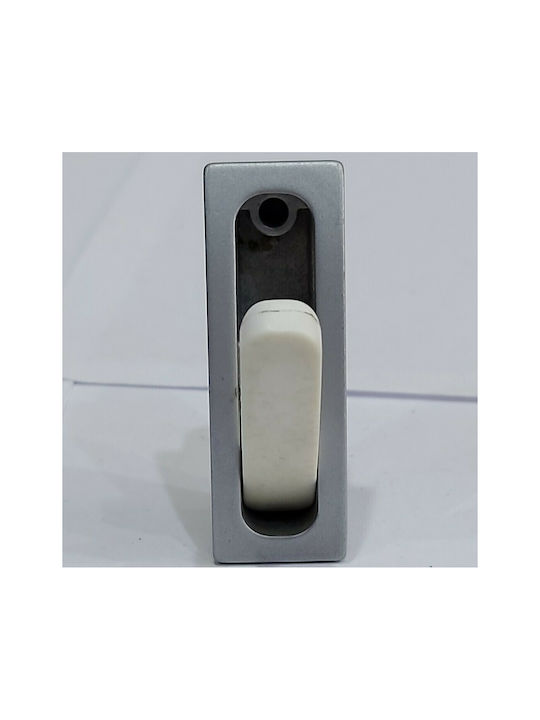 Pamar Buton Mobilier din Zamak & Plastic & Metal în Culoare Alb 0721-000-LEF1 1buc