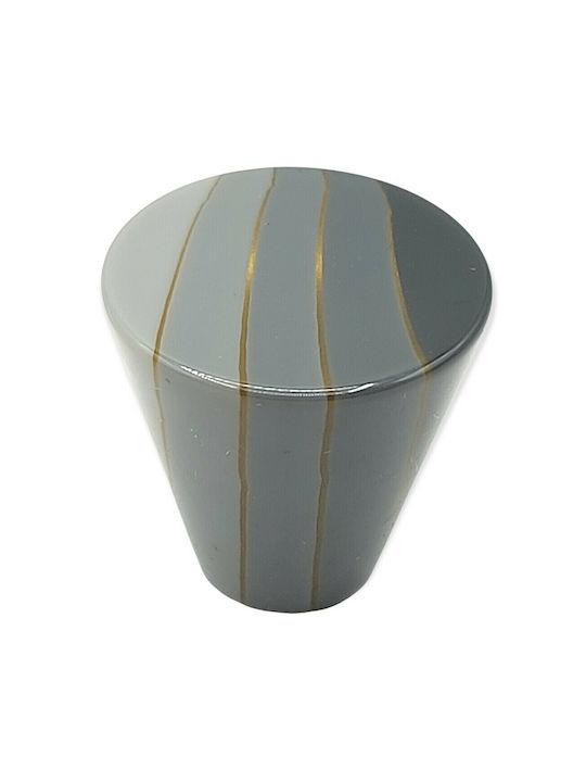 ACM Knob Furniture made of Acrylic Resin in Gray Color 6029-O3N1 1pcs