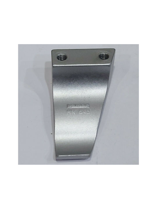 Pamar Buton Mobilier Mânere de mobilier din Metal & Zamak în Culoare Argintiu 42mm (Distanța între Centre 16mm) 0643-016-10C1 1buc