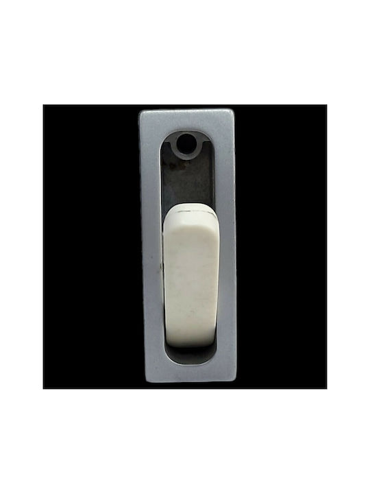 Pamar Buton Mobilier din Zamak & Plastic & Metal în Culoare Alb 0721-000-LEF1 1buc