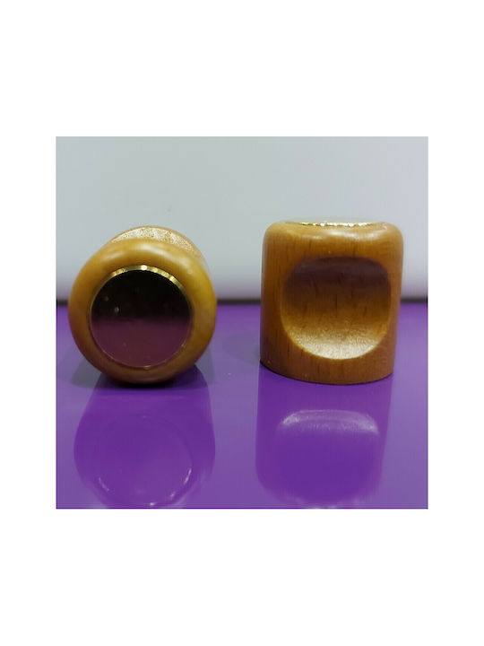 ACM Knob Furniture made of Wooden & Metallic & Zamak in Gold Color 4034-ORO1 1pcs
