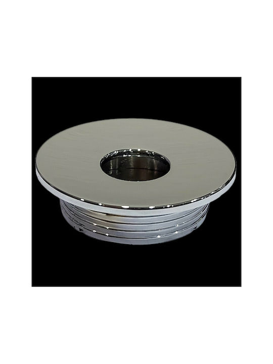 Furnipart Buton Mobilier Mânere de mobilier din Metal & Zamak în Culoare Argintiu 7224-INO1 1buc