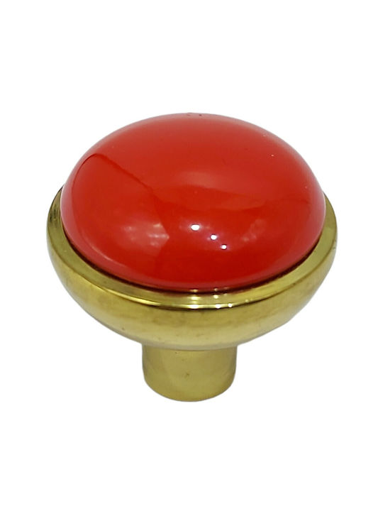 Buton Mobilier din Metal în Culoare Roșu 11219-20A1 1buc