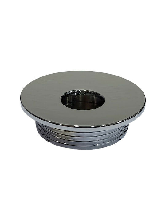 Furnipart Buton Mobilier Mânere de mobilier din Metal & Zamak în Culoare Argintiu 7224-INO1 1buc