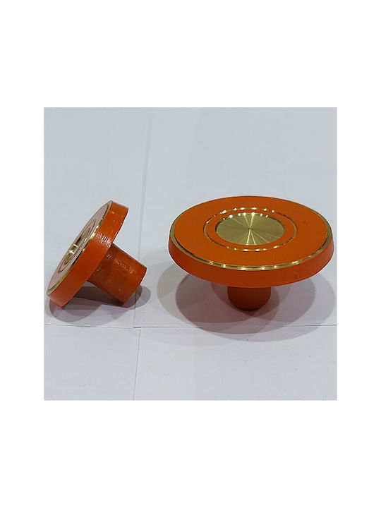 Knob Furniture made of Metallic in Orange Color 11037-BRZ 1pcs