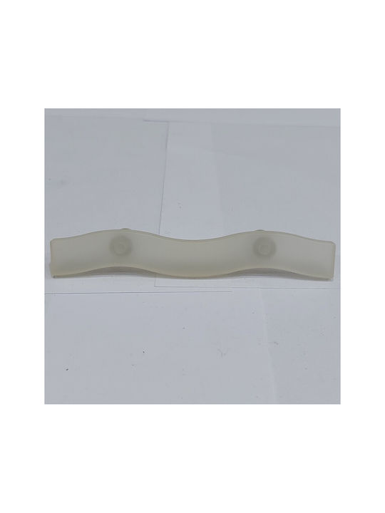 Children's Handle Furniture made of Plastic in White Color 125mm (Center Distance 64mm) 0794-064-LEF1 1pcs