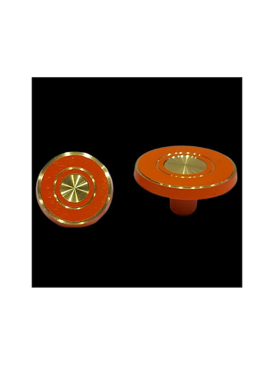Knob Furniture made of Metallic in Orange Color 11037-BRZ 1pcs