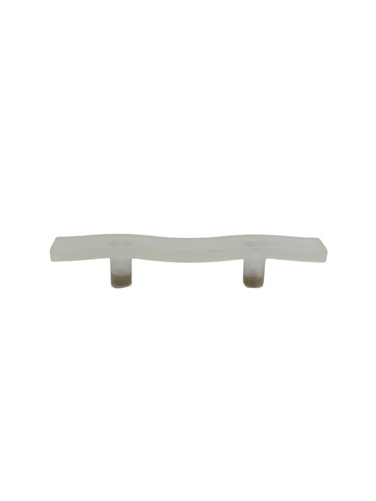 Children's Handle Furniture made of Plastic in White Color 125mm (Center Distance 64mm) 0794-064-LEF1 1pcs