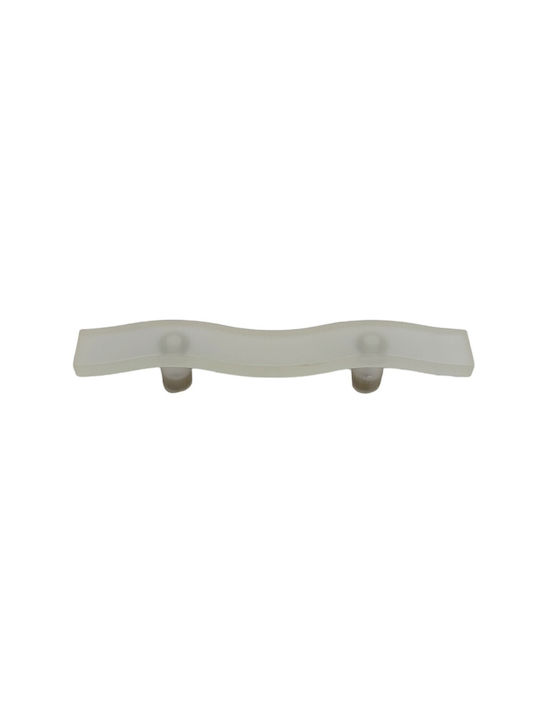 Children's Handle Furniture made of Plastic in White Color 125mm (Center Distance 64mm) 0794-064-LEF1 1pcs