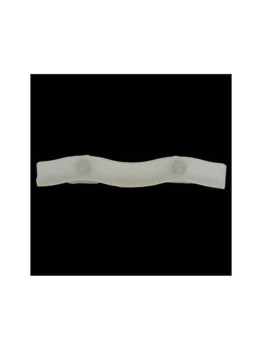 Children's Handle Furniture made of Plastic in White Color 125mm (Center Distance 64mm) 0794-064-LEF1 1pcs