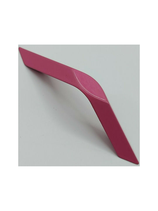 Kinder Handgriff Möbelgriff aus Metallisch & Zamak in Rosa Farbe 86mm (Zentrenabstand 64mm) 4195-064-ROZ1 1Stück