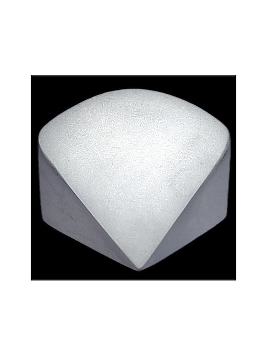Furnipart Mâner Mobilier Mânere de mobilier din Metal & Zamak în Culoare Argintiu 40mm (Distanța între Centre 32mm) 7202-10C1 1buc