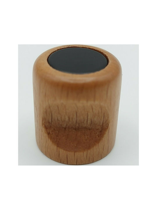 Knob Furniture made of Wooden in Brown Color D17mm 4034-MAU1 1pcs