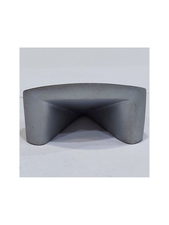 Furnipart Mâner Mobilier Mânere de mobilier din Metal & Zamak în Culoare Argintiu 40mm (Distanța între Centre 32mm) 7202-10C1 1buc