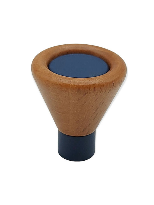 Kids Knob Furniture made of Wooden & Metallic & Zamak in Blue Color 0239-BLE1 1pcs