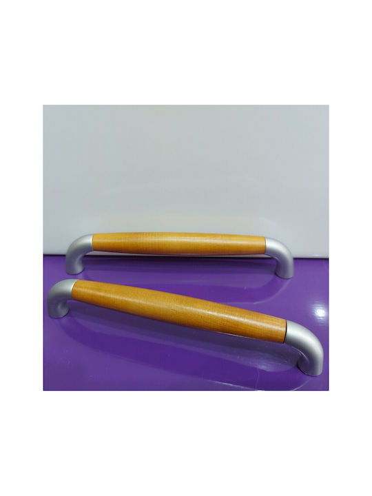 Handle Furniture made of Wooden & Metallic in Brown Color 174mm (Center Distance 160mm) 0272-160-10C 1pcs