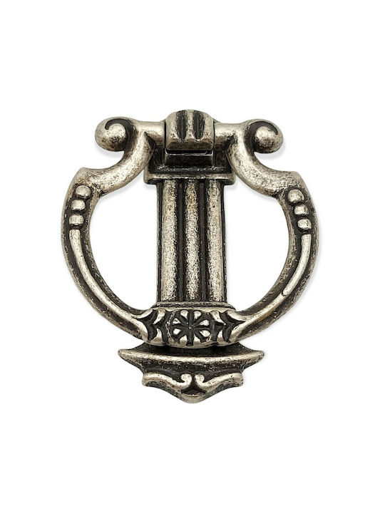 Pamar Antic Mâner Mobilier din Zamak & Metal în Culoare Argintiu 0725-ARG1 1buc