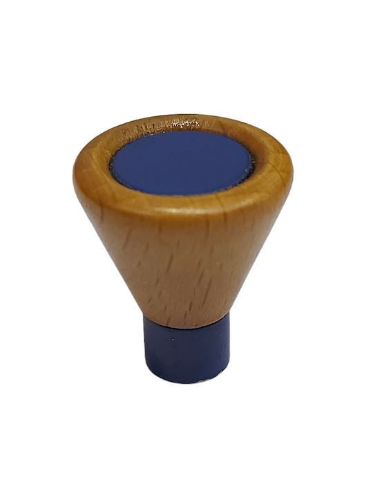 Kids Knob Furniture made of Wooden & Metallic & Zamak in Blue Color 0239-BLE1 1pcs