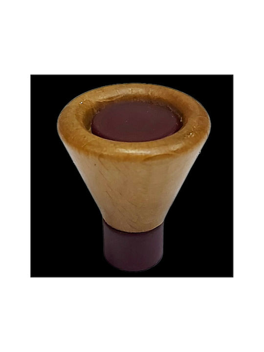Copii Buton Mobilier din Lemn & Metal & Zamak Bordeaux 0239-BOR1 1buc