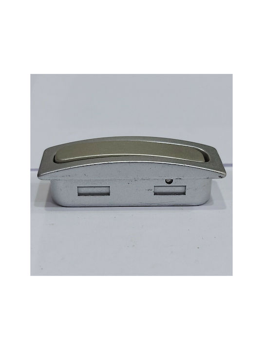 Pamar Buton Mobilier Mânere de mobilier din Zamak & Metal în Culoare Argintiu 0721-000-12B1 1buc