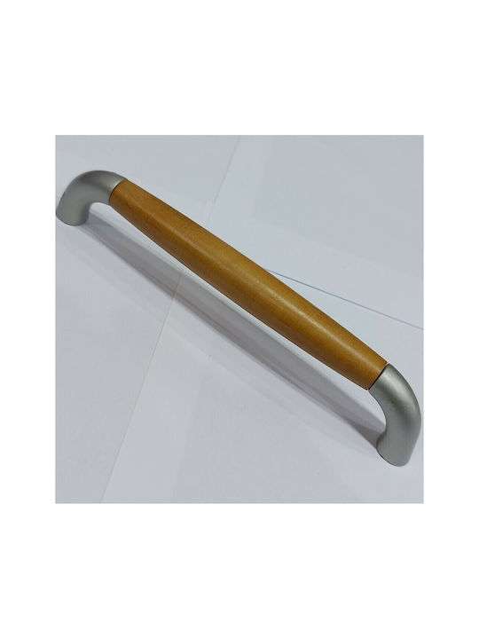 Handle Furniture made of Wooden & Metallic in Brown Color 174mm (Center Distance 160mm) 0272-160-10C 1pcs