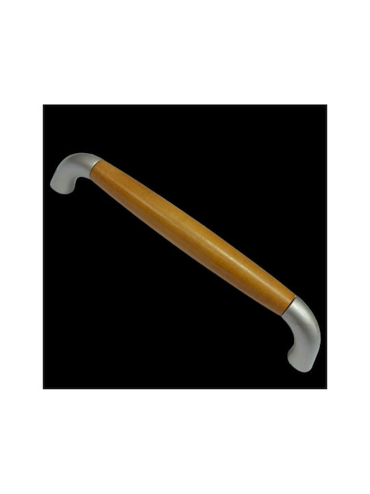 Handle Furniture made of Wooden & Metallic in Brown Color 174mm (Center Distance 160mm) 0272-160-10C 1pcs