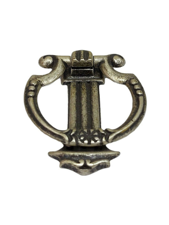 Pamar Antic Mâner Mobilier din Zamak & Metal în Culoare Argintiu 0725-ARG1 1buc