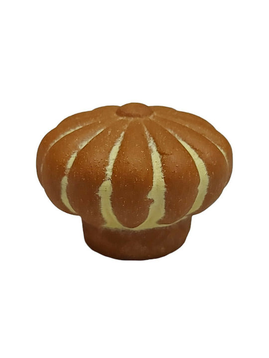 Nesu Knob Furniture made of Ceramic in Orange Color 11172-MAU1 1pcs